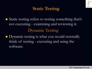 static testing