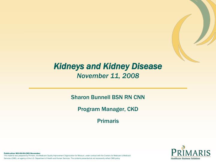 kidneys and kidney disease november 11 2008
