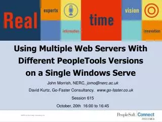 Using Multiple Web Servers With Different PeopleTools Versions on a Single Windows Serve