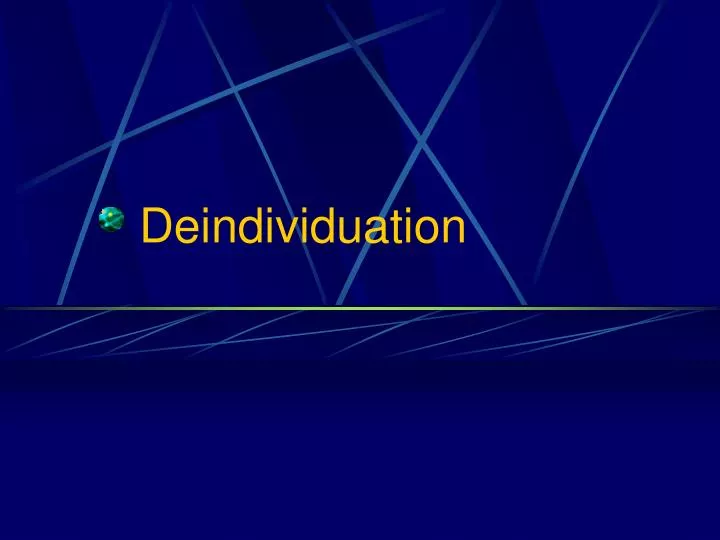 deindividuation