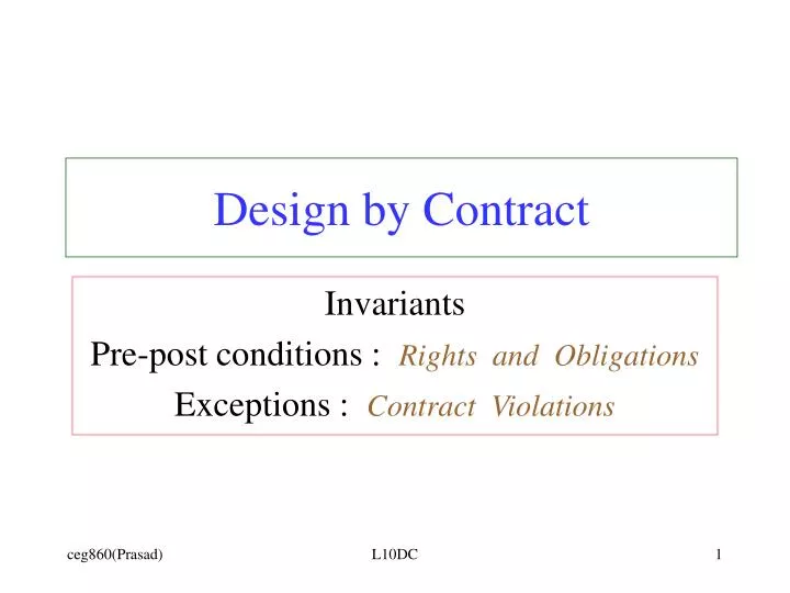 design by contract