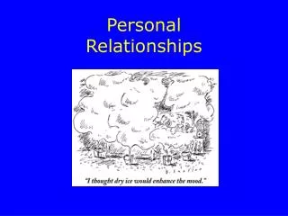 Personal Relationships