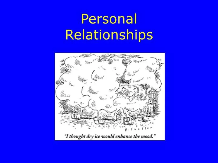 personal relationships