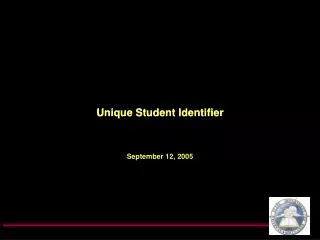 Unique Student Identifier