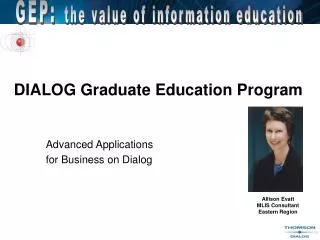 DIALOG Graduate Education Program