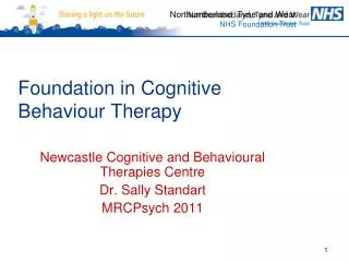 Foundation in Cognitive Behaviour Therapy