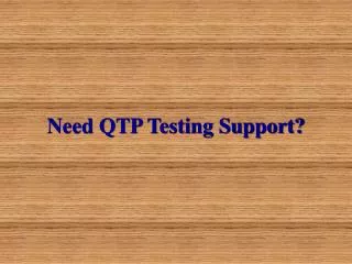 QTP Testing