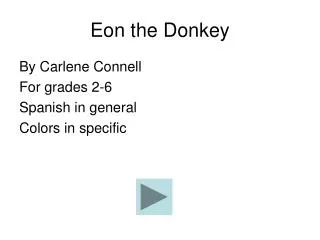 Eon the Donkey