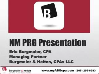 NM PRG Presentation