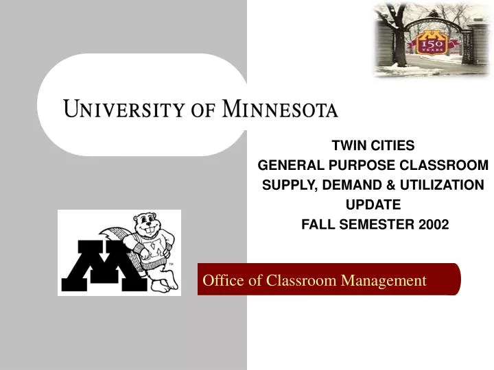 twin cities general purpose classroom supply demand utilization update fall semester 2002