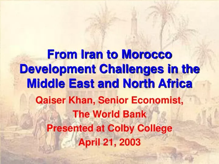 from iran to morocco development challenges in the middle east and north africa