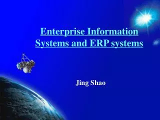 Enterprise Information Systems and ERP systems