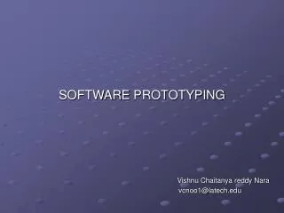 SOFTWARE PROTOTYPING