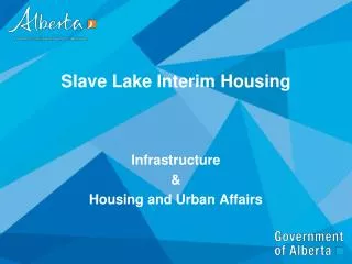 Slave Lake Interim Housing