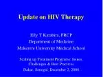 Update on HIV Therapy - slide 1