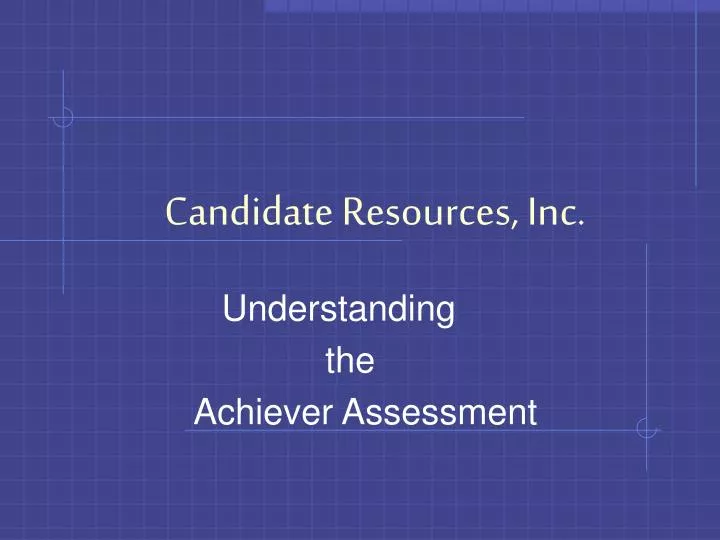 candidate resources inc