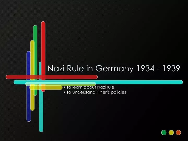 nazi rule in germany 1934 1939