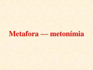 metafora meton mia