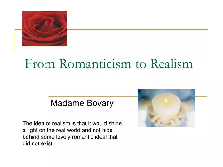 from romanticism to realism