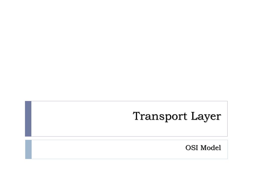 PPT - Transport Layer PowerPoint Presentation, free download - ID:1137250