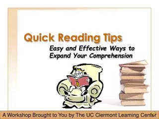Quick Reading Tips