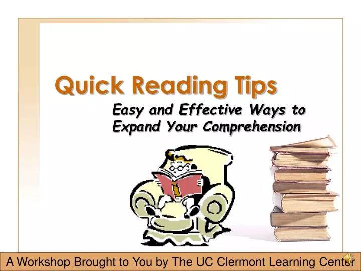 quick reading tips