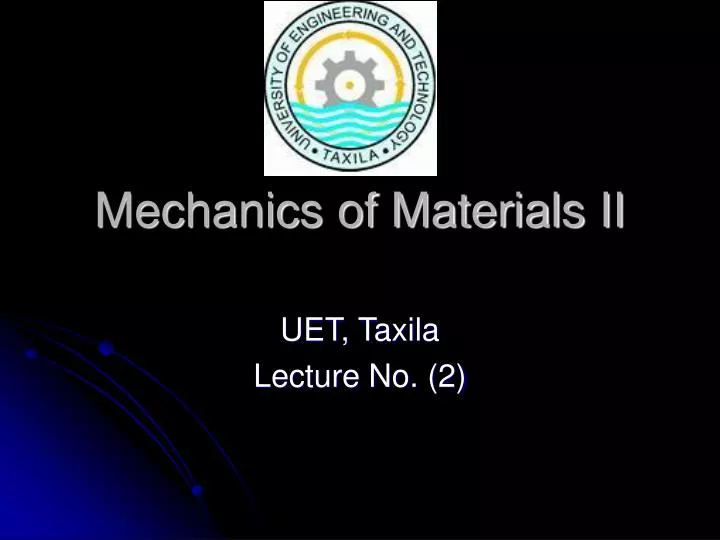 mechanics of materials ii