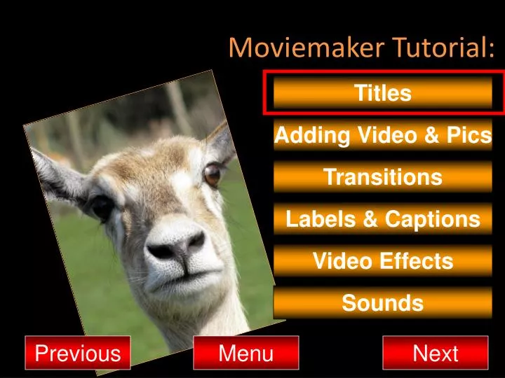 moviemaker tutorial
