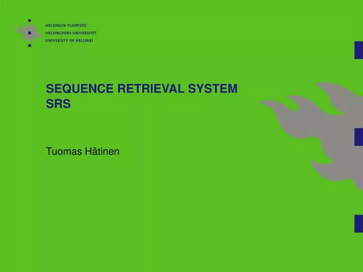 sequence retrieval system srs