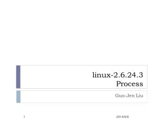 linux-2.6.24.3 Process