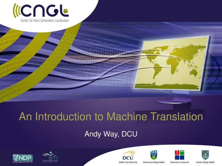 an introduction to machine translation