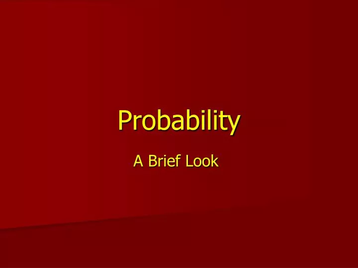 probability