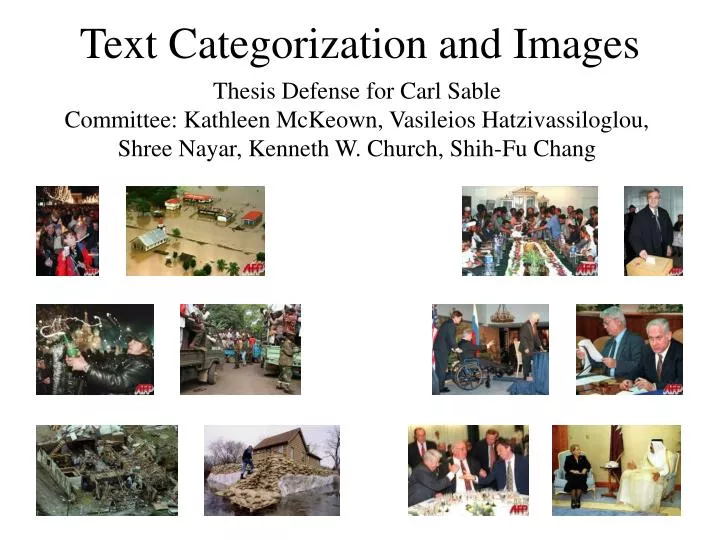 text categorization and images