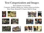 Text Categorization and Images - slide 1