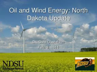 Oil and Wind Energy: North Dakota Update