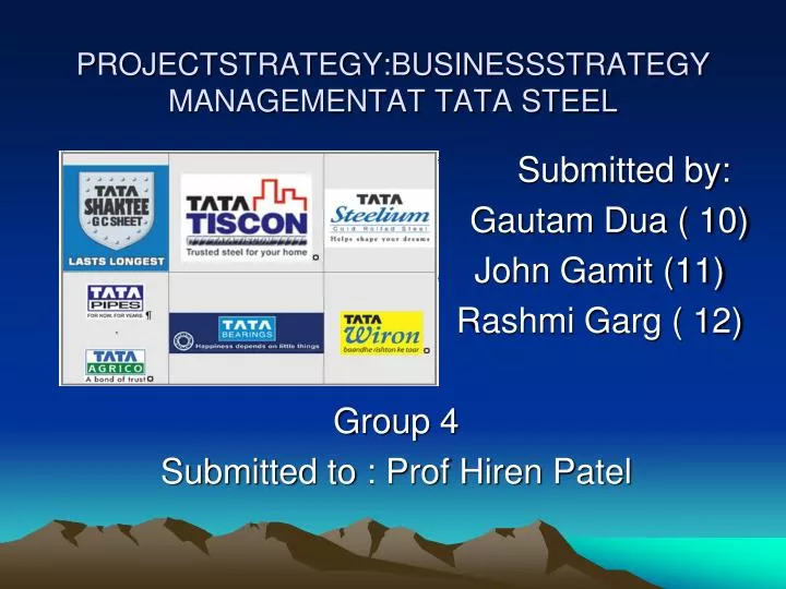 projectstrategy businessstrategy managementat tata steel