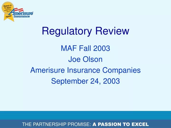 regulatory review