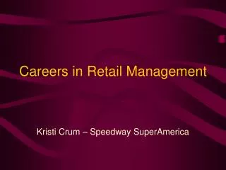 careers in retail management