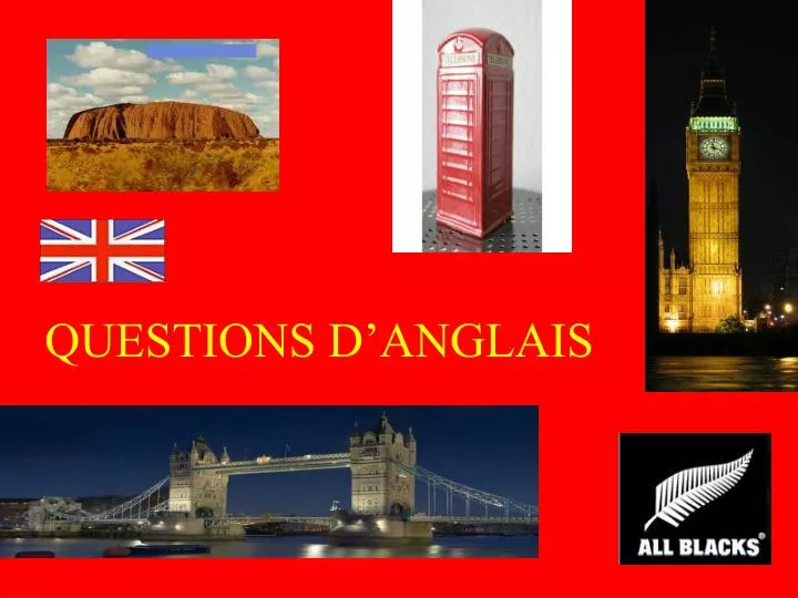 questions d anglais