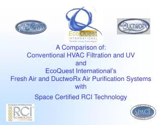 Conventional HVAC Filtration Systems w/UV