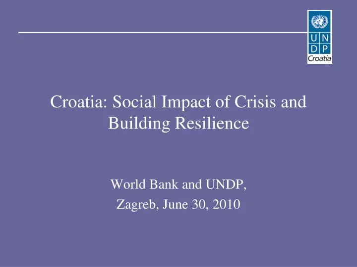croatia social impact of crisis and building resilience