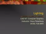 Triangle Rendering in Computer Graphics: Lighting Concepts and Transformations - slide 1