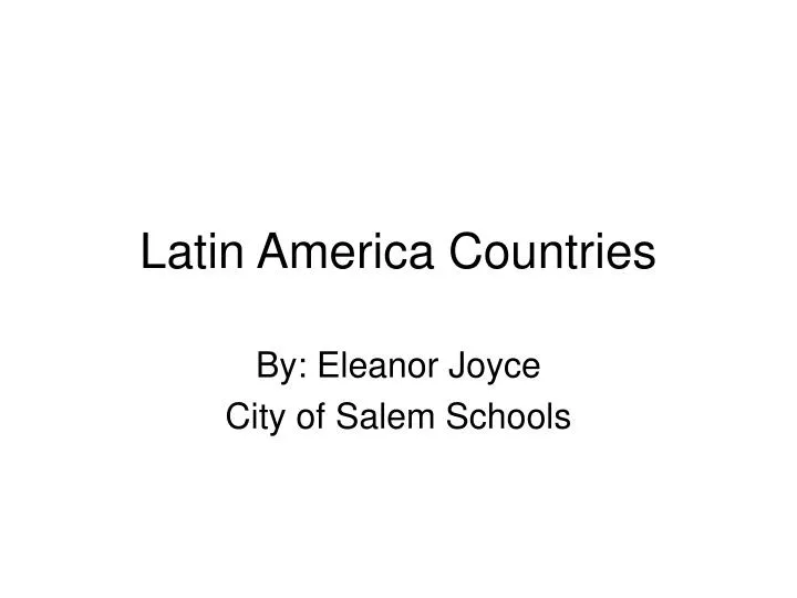 latin america countries