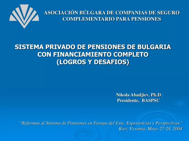 asociaci n b lgara de companias de seguro complementario para pensiones