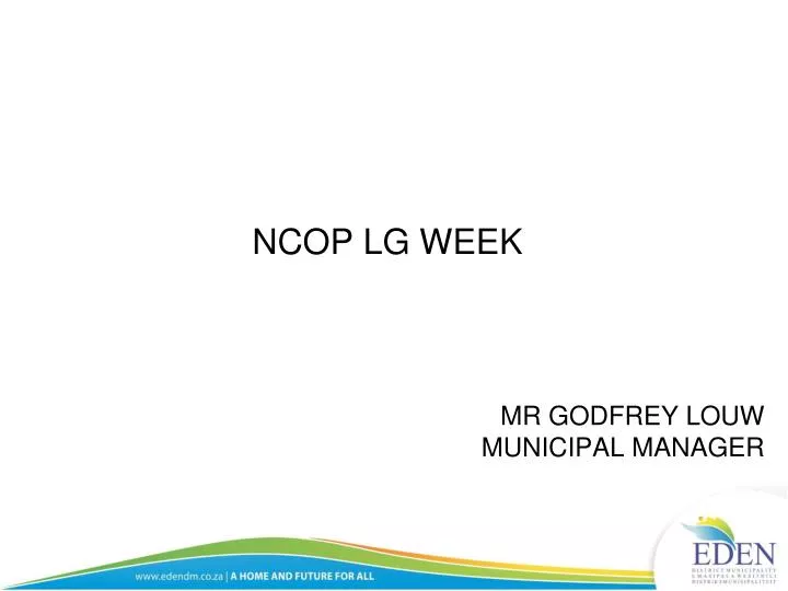 ncop lg week