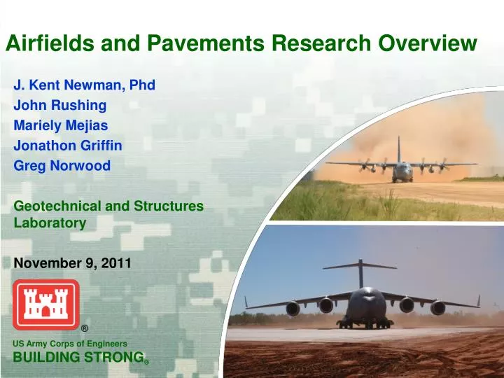 airfields and pavements research overview