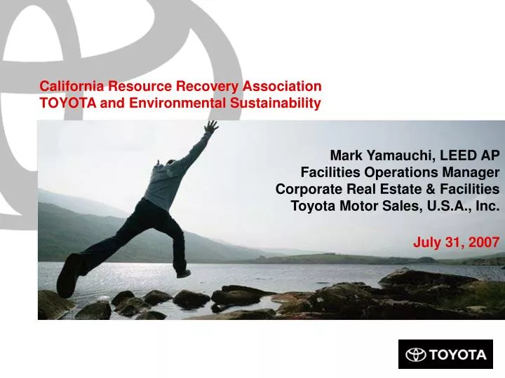 california resource recovery association toyota and environmental sustainability