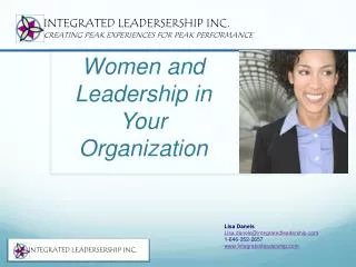 Women and Leadership in Your Organization