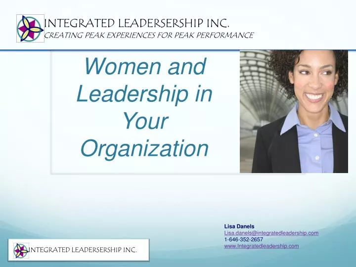 women and leadership in your organization