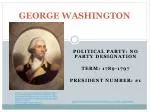 GEORGE WASHINGTON - slide 1